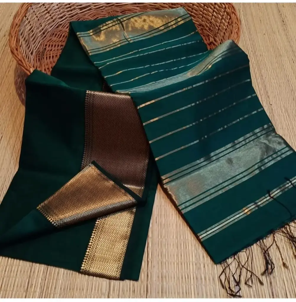 Traditional Maheshwari Cotton Silk Saree