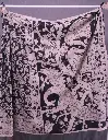 Monochrome Kalamkari Saree
