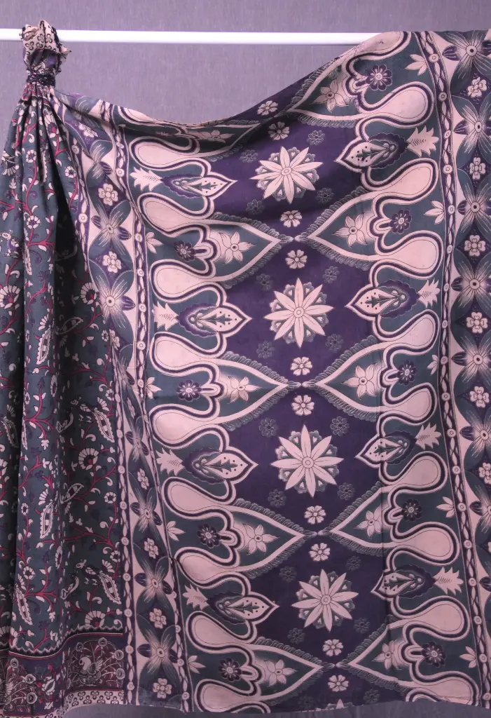 Twilight Vine Kalamkari Saree 