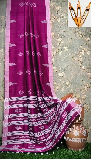 Loom Bloom Mercerized Cotton Jamdani Saree