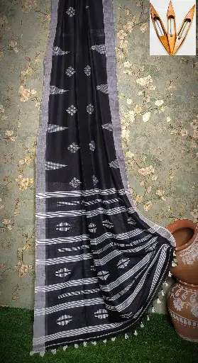 Loom Bloom Mercerized Cotton Jamdani Saree