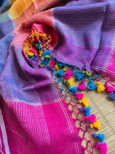Summer Palette Linen Saree