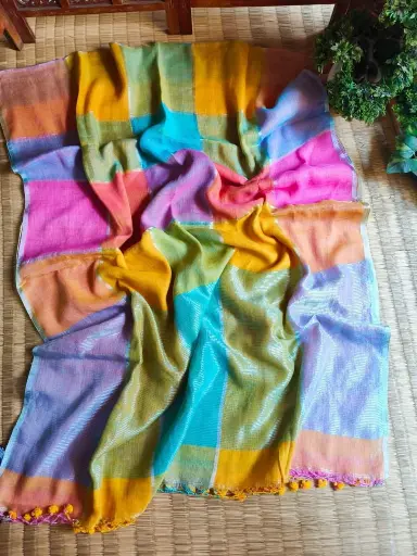 Summer Palette Linen Saree