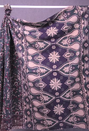 Twilight Vine Kalamkari Saree 